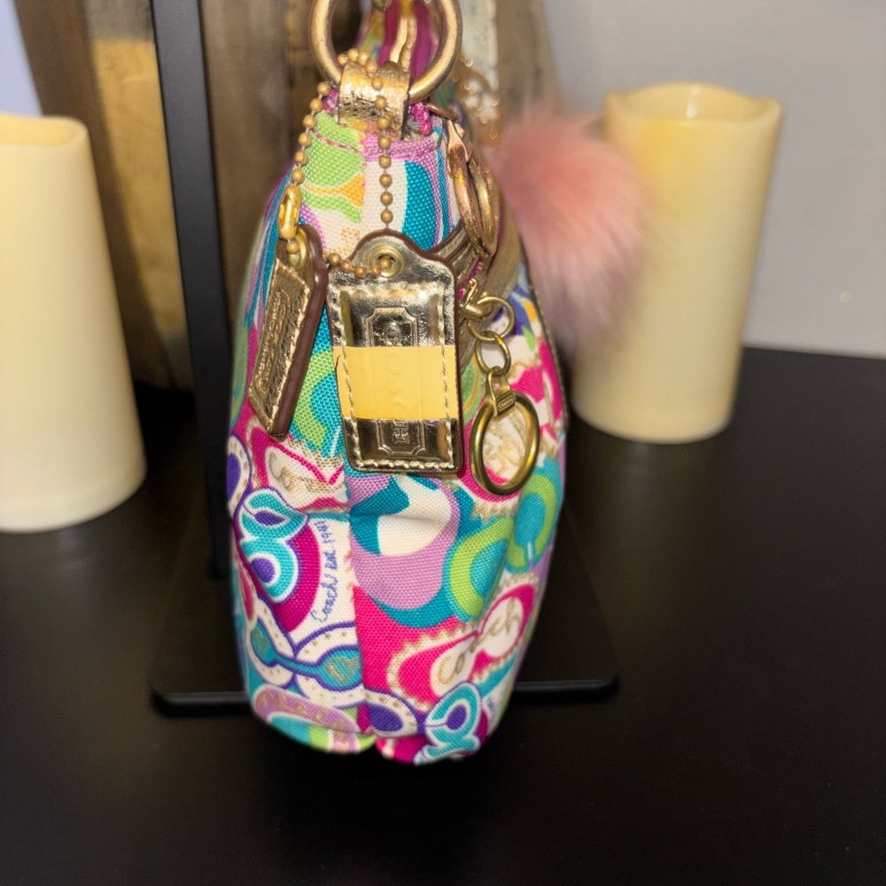 Vintage Coach Poppy Pop C Graffiti authentic Crossbody Bag - Picture 2 of 7